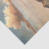 Westerne kleine stad in Wild West Prairie Tissuepapier (Detail)