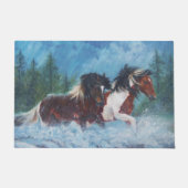 westerne klepmat voor "regenpaarden" deurmat (Voorkant)