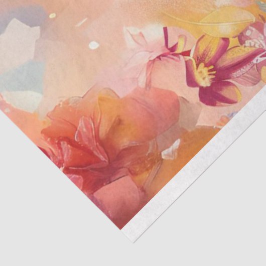 Westerne Kleur Gewassen Cowboy Vogel Decoupage Tissuepapier (Detail)