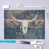 Westerne Koe Blauwgroen bruine textuur Tissuepapier (Craft)