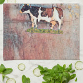 Westerne Koe Oostenrijk Theedoek (Gevouwen)