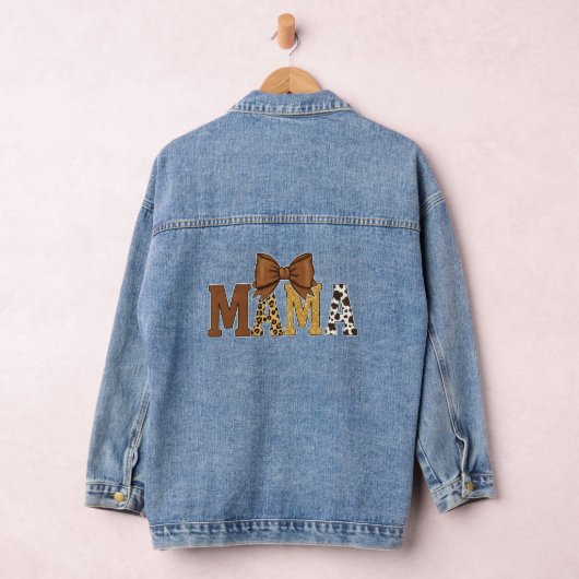 Westerne Koe Print Mama Denim Jacket (Hangar)