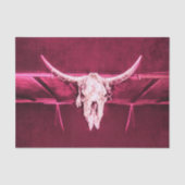 Westerne Koe Rood witte grunge textuur Tissuepapier (Voorkant)