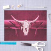 Westerne Koe Rood witte grunge textuur Tissuepapier (Craft)