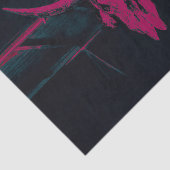 Westerne Koe Roze grijze omtrek Tissuepapier (Detail)