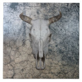 Westerne Koe Rundle Tegeltje (Voorkant)