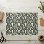 Westerne Koe Schedel en cactus Tissuepapier