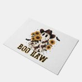 Westerne Koe Spot Spooky Ghost Boo Haw Deurmat (Schuin)