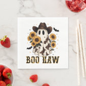 Westerne Koe Spot Spooky Ghost Boo Haw Servet (Insitu)