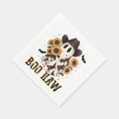 Westerne Koe Spot Spooky Ghost Boo Haw Servet (Hoek)