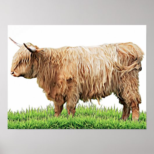 Westerne Koe van boerderijdieren Poster (Voorkant)