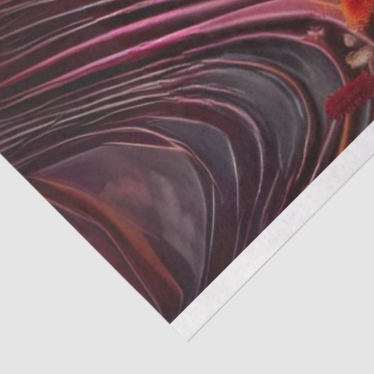 Westerne Koe Zittend Roze Stoel Decoupage Tissuepapier (Detail)