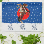 Westerne koeweitse paardenfokkerij theedoek (Gevouwen)