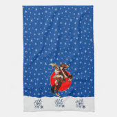 Westerne koeweitse paardenfokkerij theedoek (Verticaal)