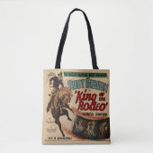  Westerne koning van de Rodeo Bronc Rider Tote Bag (Voorkant)
