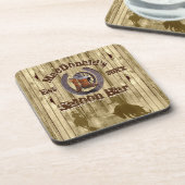 Westerne kowboezel in het Rustige land Bier Onderzetter (Linkerzijde)