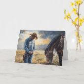 Westerne kracht in ondersteuning zoals cowboylaarz kaart (Gele Bloem)