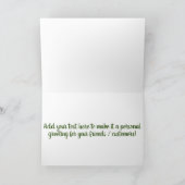 Westerne kunst, bizons kerstfeest kaart (Binnen)