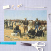 Westerne kunst "Cavalrymans ontbijt" Tissuepapier (Craft)