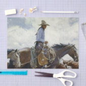 westerne kunst door WHD Koerner: "Hij kijkt voorui Tissuepapier (Craft)