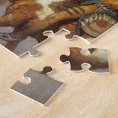  Westerne Kunst, Indische Oorlogspartij door NC Wy Legpuzzel (Zijkant)