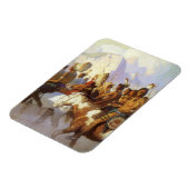  Westerne Kunst, Indische Oorlogspartij door NC Wy Magneet (Linkerzijde)