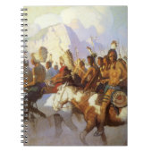  Westerne Kunst, Indische Oorlogspartij door NC Wy Notitieboek (Voorkant)