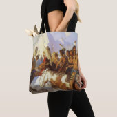  Westerne Kunst, Indische Oorlogspartij door NC Wy Tote Bag (Dichtbij)