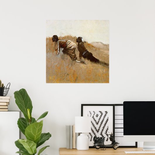 Westerne kunst "Indische schildpadden die Custer b Poster (Thuiskantoor)