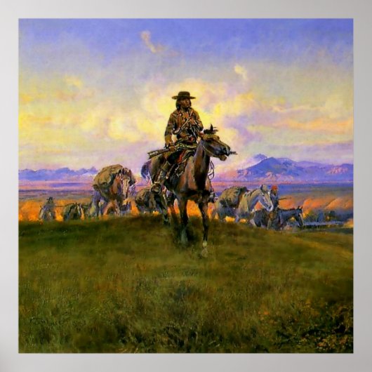 westerne kunst van Charles M Russ "The Romance Mak Poster (Voorkant)