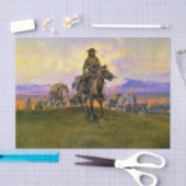 westerne kunst van Charles M Russ "The Romance Mak Tissuepapier (Craft)