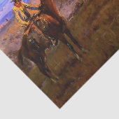 westerne kunst van Charles M Russell "Toll Collect Tissuepapier (Detail)