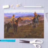 westerne kunst van Charles M Russell "Toll Collect Tissuepapier (Craft)