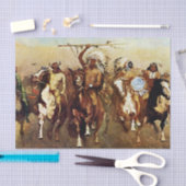 westerne kunst van Frederic Remington met overwinn Tissuepapier (Craft)