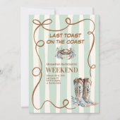 Westerne kustvrijgezellenfeest kaart (Voorkant)