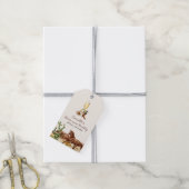 Westerne laarzen en bubble Vrijgezellenfeest Cadeaulabel (Met Touw)