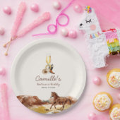 Westerne laarzen en bubble Vrijgezellenfeest Papieren Bordje (Feest)