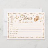 Westerne laarzen en Bubby Vrijgezellenfeest Advies Kaart (Voorkant)