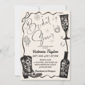 Westerne laarzen en champagne Vrijgezellenfeest Kaart (Voorkant)