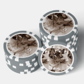 Westerne laarzen klei poker chips, aanpasbaar chips (Opstapeling)