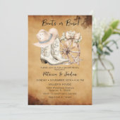  Westerne laarzen of Bow Gender Reveal Kaart (Staand voorkant)