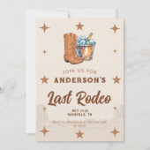 Westerne laatste Rodeo Bachelorette Party Uitnodig Kaart (Voorkant)