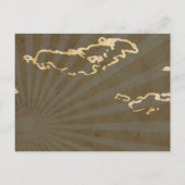 westerne land cactus bruiloft save the date aankondigingskaart (Achterkant)