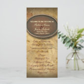  westerne land huwelijksprogramma's programmakaart (Staand voorkant)