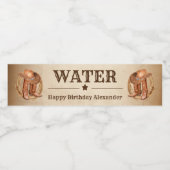 Westerne Landelijke Etikettenreeks van het Voedsel Waterfles Etiket (Enkel label)