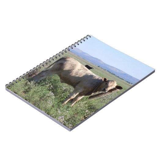 Westerne landschapscène voor rundvee notitieboek (Linkerzijde)