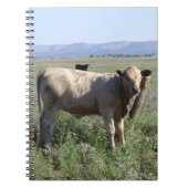 Westerne landschapscène voor rundvee notitieboek (Voorkant)