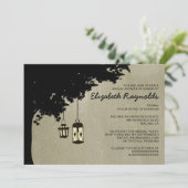 Westerne Lantaarns Bridal Shower Invitations Kaart (Staand voorkant)