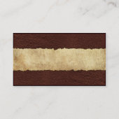  Westerne leder N Daisies BIZ-kaarten Visitekaartje (Achterkant)