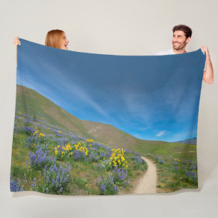 Westerne lentebloei fleece deken